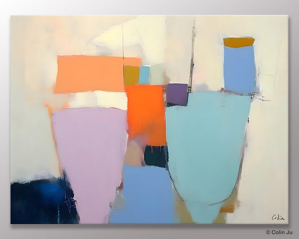 Simple Wall Painting Ideas for Living Room, Extra Large Painting on Canvas, Contemporary Acrylic Art, Original Abstract Wall Art Paintings-Art Painting Canvas