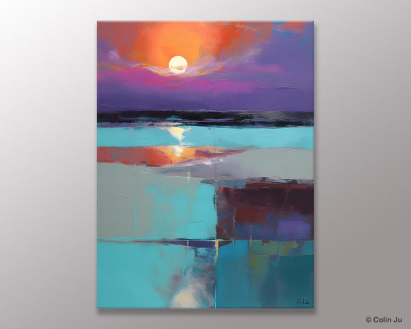 Extra Large Painting on Canvas, Oversized Contemporary Acrylic Painting, Extra Large Canvas Painting for Bedroom, Original Abstract Painting