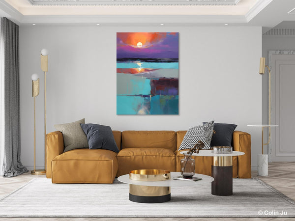 Extra Large Painting on Canvas, Oversized Contemporary Acrylic Painting, Extra Large Canvas Painting for Bedroom, Original Abstract Painting