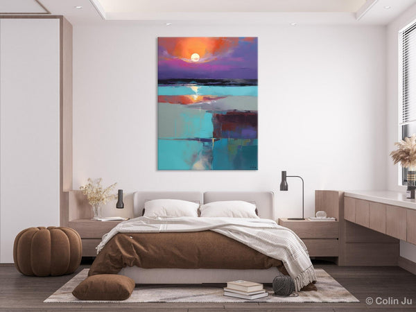 Extra Large Painting on Canvas, Oversized Contemporary Acrylic Painting, Extra Large Canvas Painting for Bedroom, Original Abstract Painting
