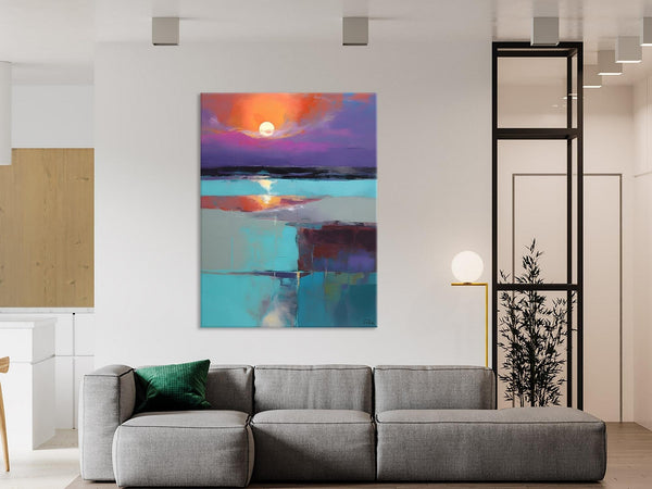 Extra Large Painting on Canvas, Oversized Contemporary Acrylic Painting, Extra Large Canvas Painting for Bedroom, Original Abstract Painting