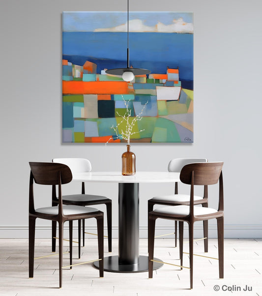 Landscape Canvas Paintings, Original Abstract Wall Art Paintings, Modern Wall Art Painting for Living Room, Acrylic Painting on Canvas-Art Painting Canvas