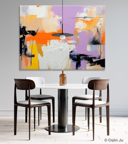 Modern Acrylic Painting on Canvas, Contemporary Wall Art Paintings, Extra Large Original Art for Dining Room, Hand Painted Canvas Artwork-Art Painting Canvas