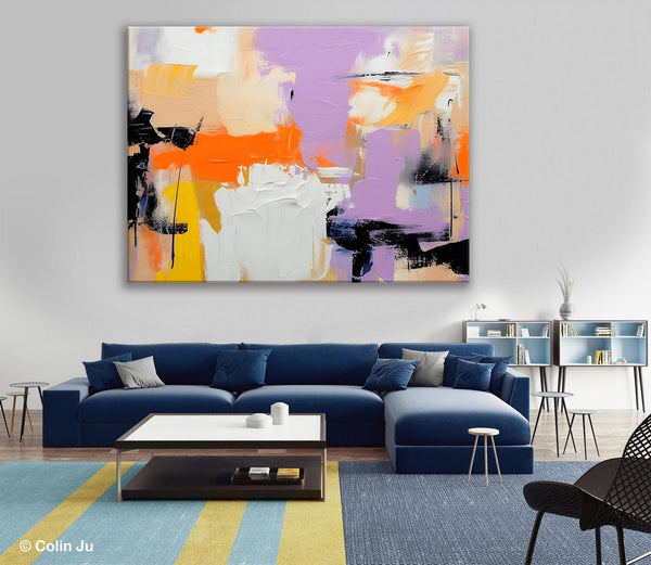 Modern Acrylic Painting on Canvas, Contemporary Wall Art Paintings, Extra Large Original Art for Dining Room, Hand Painted Canvas Artwork-Art Painting Canvas
