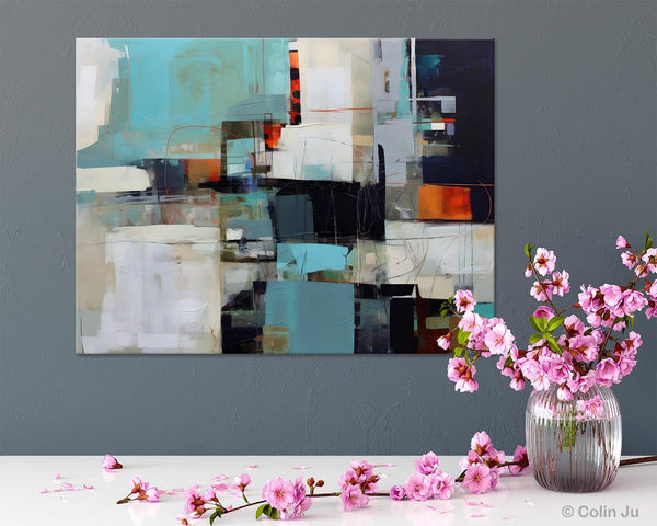 Extra Large Paintings for Dining Room, Abstract Wall Paintings, Hand Painted Canvas Art, Original Artowrk, Contemporary Wall Art Paintings-Art Painting Canvas