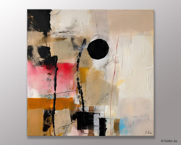 Modern Canvas Art Paintings, Abstract Wall Art for Bedroom, Original Modern Acrylic Artwork, Extra Large Abstract Paintings for Dining Room-Art Painting Canvas