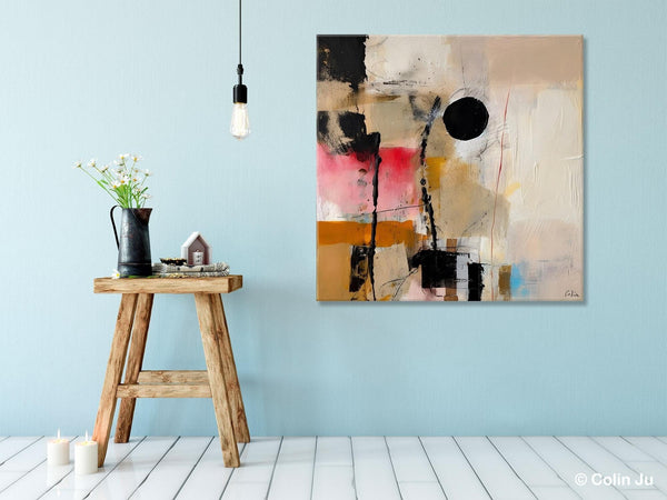 Modern Canvas Art Paintings, Abstract Wall Art for Bedroom, Original Modern Acrylic Artwork, Extra Large Abstract Paintings for Dining Room-Art Painting Canvas