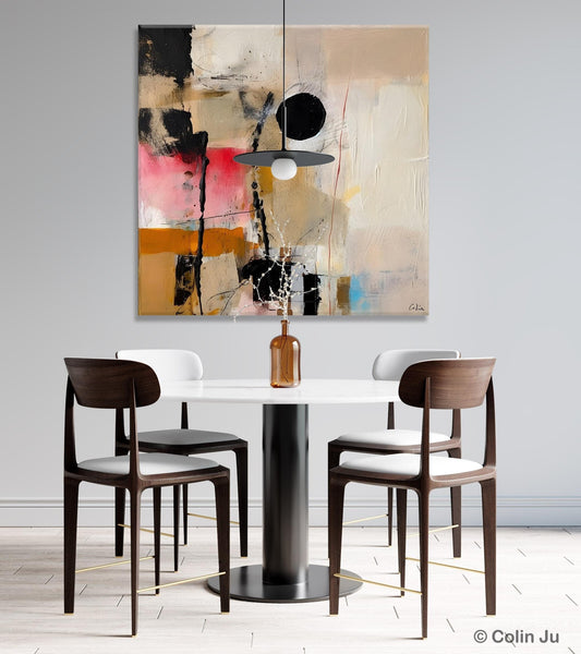 Modern Canvas Art Paintings, Abstract Wall Art for Bedroom, Original Modern Acrylic Artwork, Extra Large Abstract Paintings for Dining Room-Art Painting Canvas