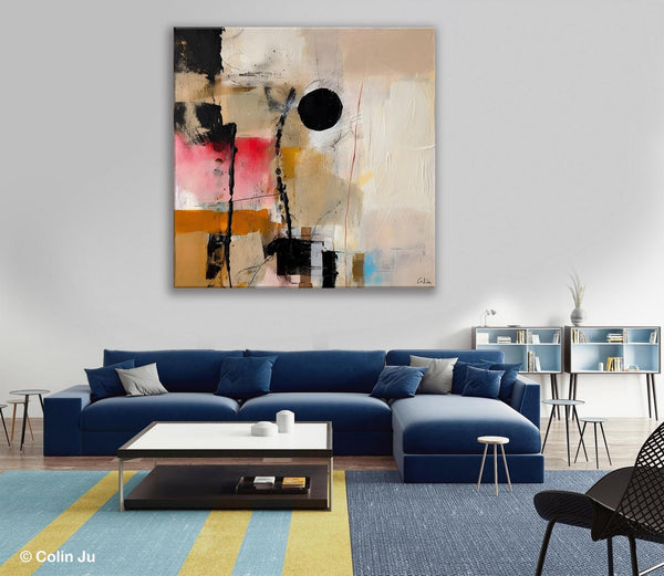 Modern Canvas Art Paintings, Abstract Wall Art for Bedroom, Original Modern Acrylic Artwork, Extra Large Abstract Paintings for Dining Room-Art Painting Canvas