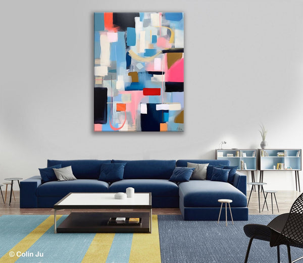 Original Modern Artwork, Contemporary Acrylic Painting on Canvas, Large Wall Art Painting for Bedroom, Oversized Abstract Wall Art Paintings-Art Painting Canvas