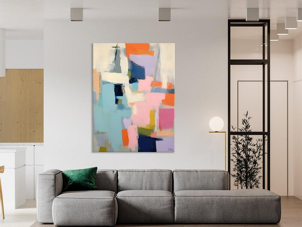 Large Wall Art Painting for Bedroom, Original Canvas Art, Contemporary Acrylic Painting on Canvas, Oversized Modern Abstract Wall Paintings-Art Painting Canvas