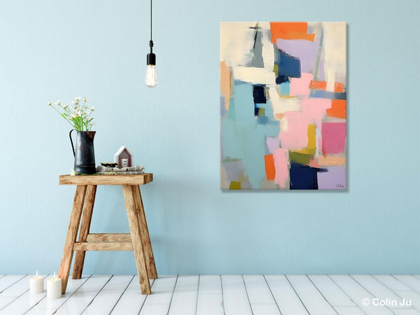 Large Wall Art Painting for Bedroom, Original Canvas Art, Contemporary Acrylic Painting on Canvas, Oversized Modern Abstract Wall Paintings-Art Painting Canvas