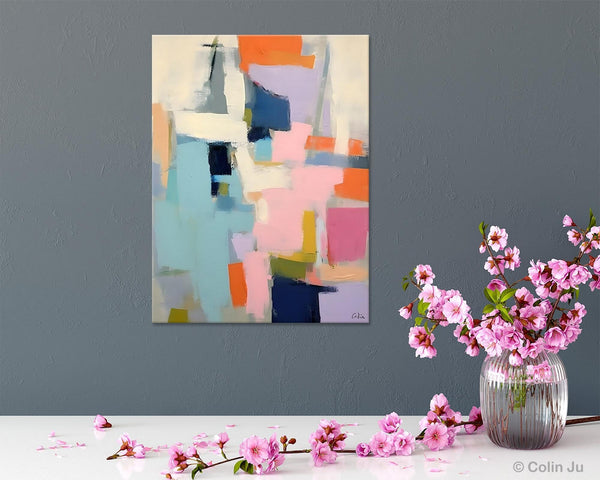 Large Wall Art Painting for Bedroom, Original Canvas Art, Contemporary Acrylic Painting on Canvas, Oversized Modern Abstract Wall Paintings-Art Painting Canvas