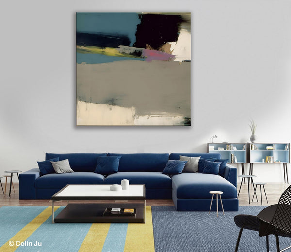 Abstract Wall Art for Bedroom, Original Modern Acrylic Artwork, Modern Canvas Art Paintings, Extra Large Abstract Paintings for Dining Room-Art Painting Canvas
