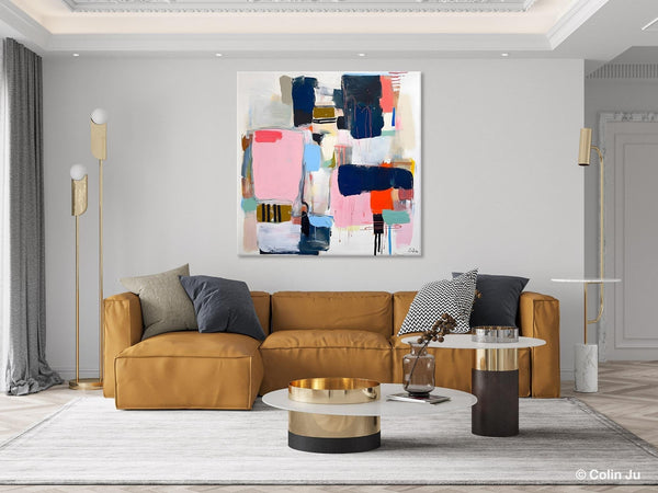 Modern Original Abstract Wall Art, Contemporary Canvas Art, Canvas Paintings, Large Abstract Art for Bedroom, Simple Modern Acrylic Artwork-Art Painting Canvas