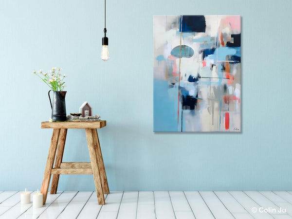 Large Wall Paintings for Bedroom, Contemporary Abstract Paintings on Canvas, Oversized Abstract Wall Art Paintings, Original Abstract Art-Art Painting Canvas