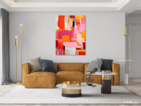 Large Modern Canvas Artwork, Original Wall Art Paintings, Large Paintings for Bedroom, Hand Painted Canvas Art, Acrylic Painting on Canvas-Art Painting Canvas