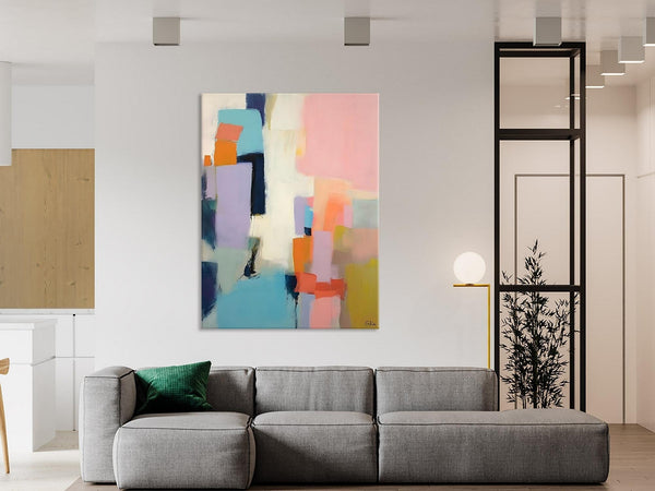 Original Abstract Art, Contemporary Acrylic Art on Canvas, Large Wall Art Painting for Bedroom, Oversized Modern Abstract Wall Paintings-Art Painting Canvas