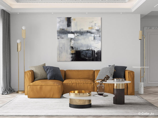 Abstract Canvas Art for Living Room, Original Modern Acrylic Art, Modern Canvas Paintings, Extra Large Abstract Paintings for Dining Room-Art Painting Canvas