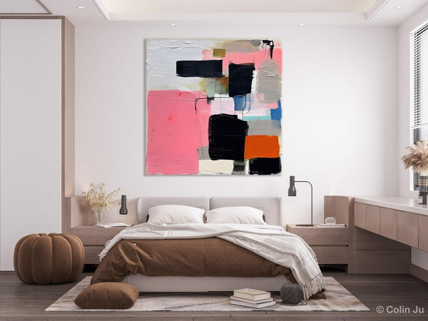 Modern Original Abstract Art, Large Wall Art for Bedroom, Geometric Modern Acrylic Art, Canvas Paintings for Sale, Contemporary Canvas Art-Art Painting Canvas