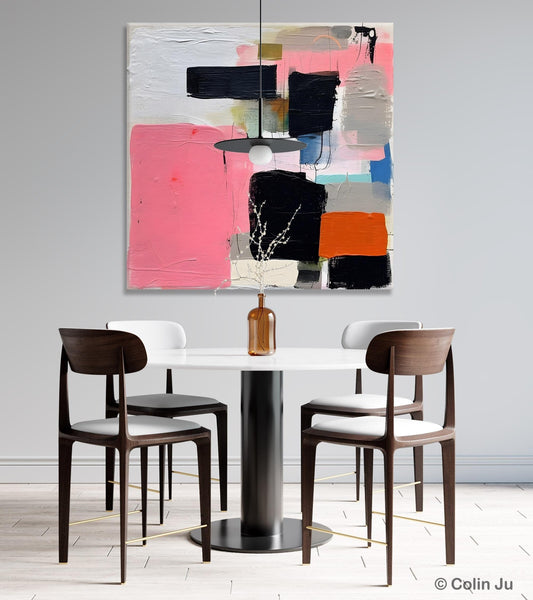 Modern Original Abstract Art, Large Wall Art for Bedroom, Geometric Modern Acrylic Art, Canvas Paintings for Sale, Contemporary Canvas Art-Art Painting Canvas