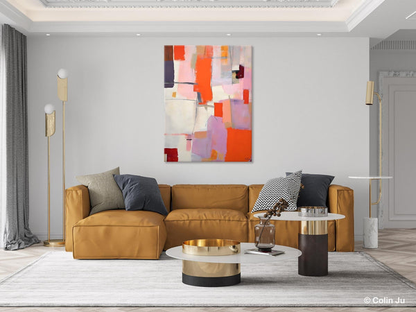Large Modern Canvas Art for Dining Room, Simple Abstract Art, Large Original Wall Art Painting for Bedroom, Acrylic Paintings on Canvas-Art Painting Canvas