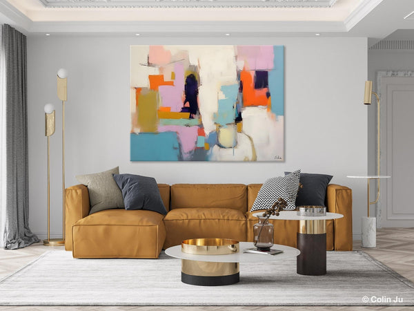 Oversized Abstract Wall Art Paintings, Large Wall Painting for Living Room, Contemporary Abstract Paintings on Canvas, Original Abstract Art-Art Painting Canvas