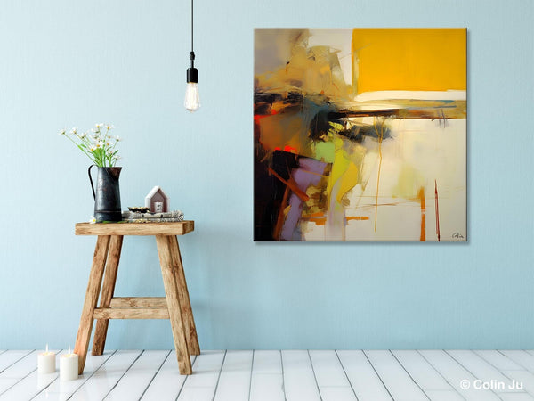 Large Abstract Art for Bedroom, Modern Acrylic Art, Modern Original Abstract Art, Simple Canvas Paintings for Sale, Contemporary Canvas Art-Art Painting Canvas