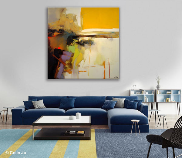 Large Abstract Art for Bedroom, Modern Acrylic Art, Modern Original Abstract Art, Simple Canvas Paintings for Sale, Contemporary Canvas Art-Art Painting Canvas