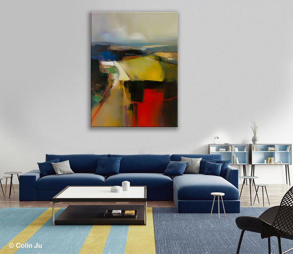 Oversized Abstract Wall Art Paintings, Large Wall Paintings for Bedroom, Contemporary Abstract Paintings on Canvas, Original Abstract Art-Art Painting Canvas