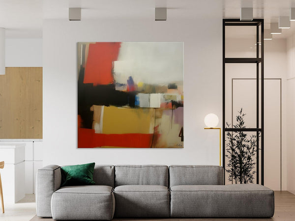 Modern Original Abstract Art, Canvas Paintings for Sale, Large Wall Art for Bedroom, Geometric Modern Acrylic Art, Contemporary Canvas Art-Art Painting Canvas