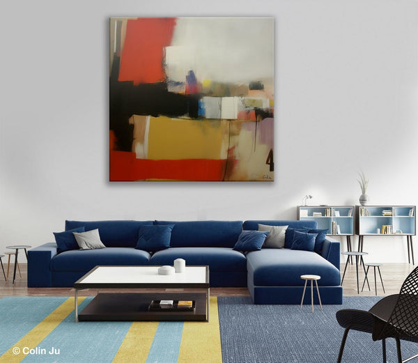 Modern Original Abstract Art, Canvas Paintings for Sale, Large Wall Art for Bedroom, Geometric Modern Acrylic Art, Contemporary Canvas Art-Art Painting Canvas