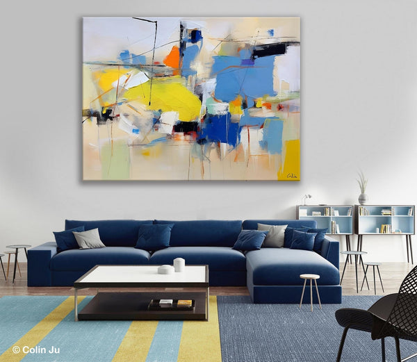 Large Canvas Art for Sale, Original Abstract Art Paintings, Hand Painted Canvas Art, Acrylic Painting on Canvas, Large Painting for Bedroom-Art Painting Canvas