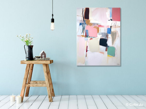 Abstract Painting on Canvas, Contemporary Acrylic Paintings, Extra Large Canvas Painting for Bedroom, Original Abstract Wall Art for Sale-Art Painting Canvas