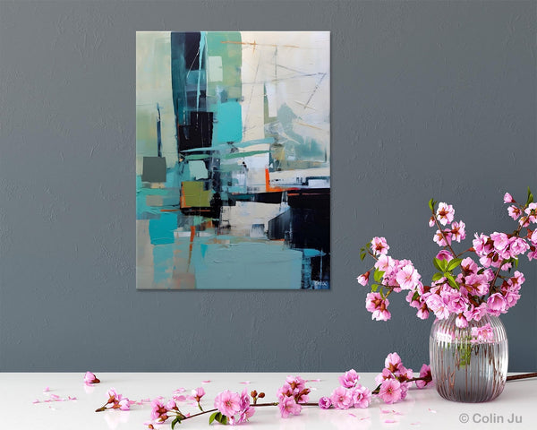 Original Abstract Art, Large Wall Art Painting for Dining Room, Large Modern Canvas Wall Paintings, Hand Painted Acrylic Painting on Canvas-Art Painting Canvas