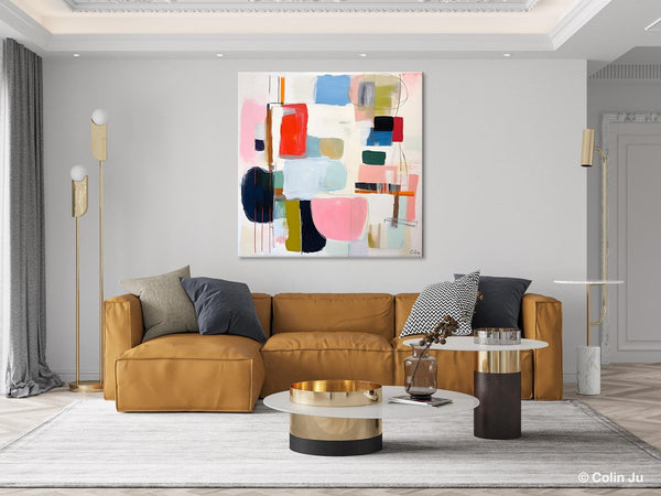 Modern Canvas Paintings, Large Abstract Painting for Bedroom, Original Abstract Wall Art, Modern Acrylic Artwork, Contemporary Canvas Art-Art Painting Canvas