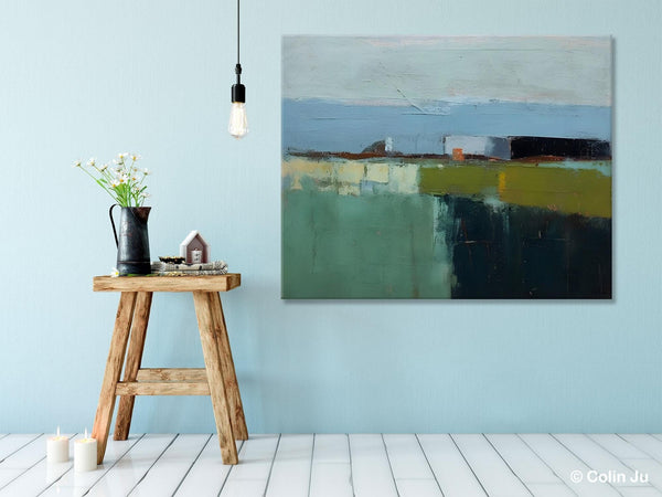 Landscape Acrylic Paintings, Landscape Abstract Painting, Modern Wall Art for Living Room, Original Abstract Art, Acrylic Painting on Canvas-Art Painting Canvas