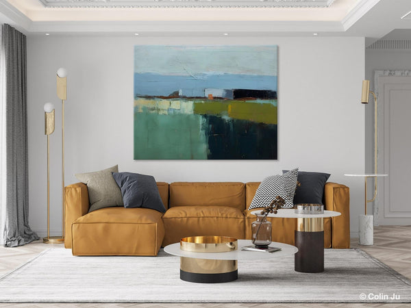Landscape Acrylic Paintings, Landscape Abstract Painting, Modern Wall Art for Living Room, Original Abstract Art, Acrylic Painting on Canvas-Art Painting Canvas