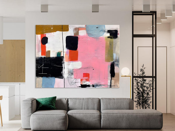 Modern Wall Art Ideas for Bedroom, Large Canvas Paintings, Original Abstract Art, Hand Painted Canvas Art, Contemporary Acrylic Paintings-Art Painting Canvas