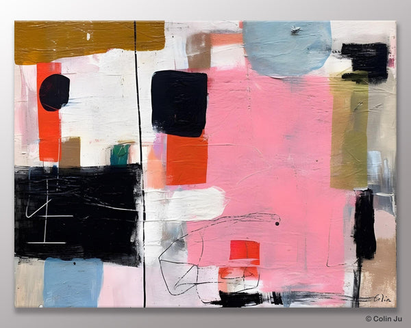 Modern Wall Art Ideas for Bedroom, Large Canvas Paintings, Original Abstract Art, Hand Painted Canvas Art, Contemporary Acrylic Paintings-Art Painting Canvas