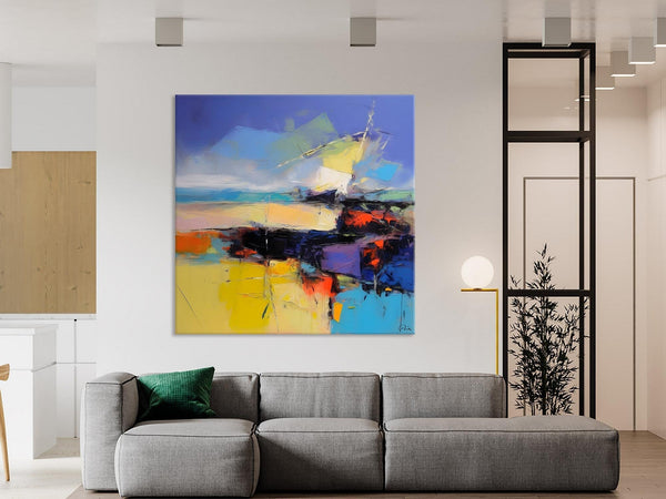 Modern Acrylic Artwork, Buy Art Paintings Online, Contemporary Canvas Art, Original Modern Paintings, Large Abstract Painting for Bedroom-Art Painting Canvas