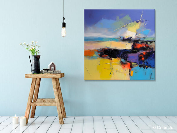 Modern Acrylic Artwork, Buy Art Paintings Online, Contemporary Canvas Art, Original Modern Paintings, Large Abstract Painting for Bedroom-Art Painting Canvas