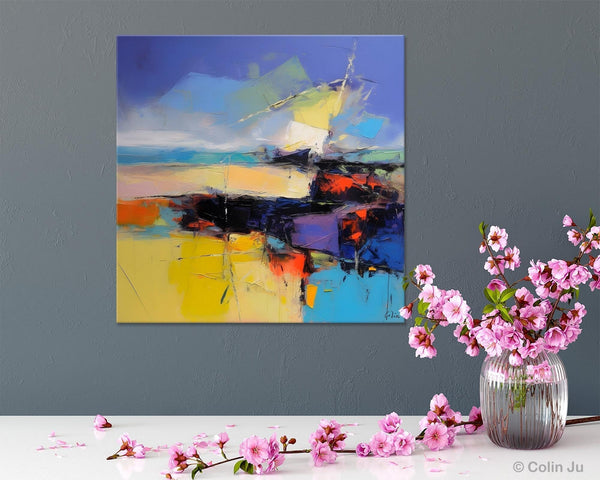 Modern Acrylic Artwork, Buy Art Paintings Online, Contemporary Canvas Art, Original Modern Paintings, Large Abstract Painting for Bedroom-Art Painting Canvas