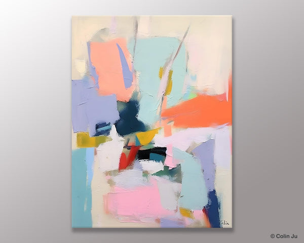 Original Artowrk, Abstract Wall Paintings, Hand Painted Canvas Art, Extra Large Paintings for Dining Room, Contemporary Wall Art Paintings-Art Painting Canvas