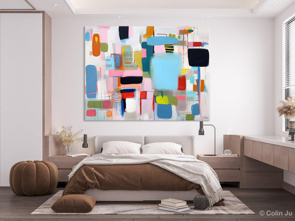 Original Abstract Art, Hand Painted Canvas Art, Modern Wall Art Ideas for Dining Room, Large Canvas Paintings, Contemporary Acrylic Painting-Art Painting Canvas