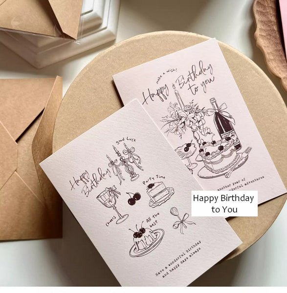 Creative Birthday Greeting Cards, Birthday Cards to Friends, Happy Birthday Cards, Beautiful Birthday Greeting Cards to Lovers, Greeting Cards to Mother-Art Painting Canvas