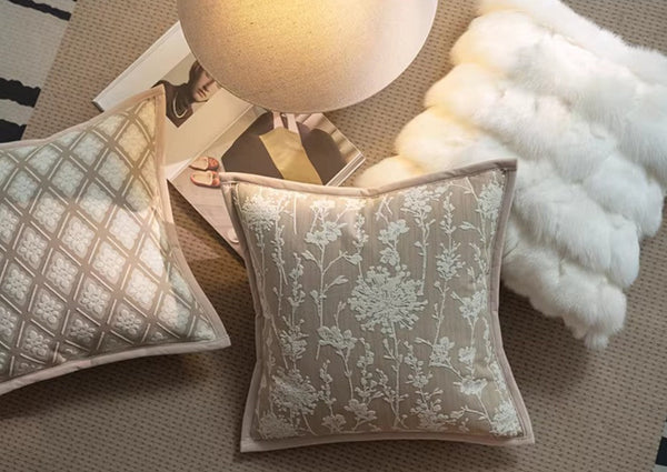 Modern Decorative Pillow Cover, Decorative Throw Pillows for Living Room, Decorative Pillow Arrangement Ideas for Couch, Modern Sofa Pillows-Art Painting Canvas