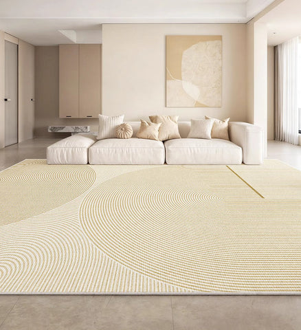 Bedroom Large Geometric Contemporary Rugs, Modern Rugs for Bedroom, Dining Room Floor Rug, Extra Large Floor Rugs for Living Room-Art Painting Canvas