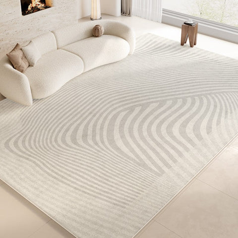 Abstract Geometric Modern Rugs, Contemporary Grey Rugs for Living Room, Bedroom Modern Rugs, Modern Rugs for Dining Room