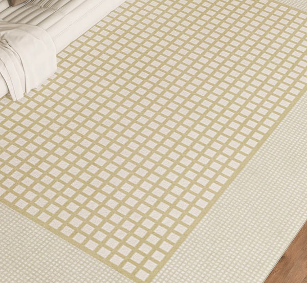 Chequer Modern Rugs for Living Room, Contemporary Soft Rugs Next to Bed, Dining Room Modern Floor Carpets, Modern Rug Ideas for Bedroom-Art Painting Canvas